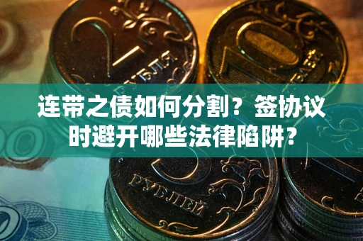 武汉连带之债如何分割？签协议时避开哪些法律陷阱？
