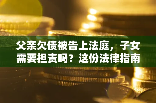 武汉父亲欠债被告上法庭，子女需要担责吗？这份法律指南必须看完