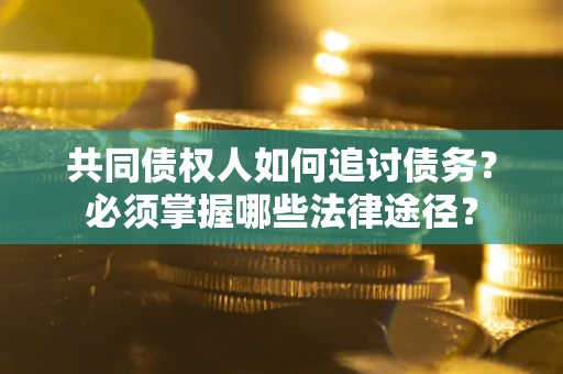 武汉共同债权人如何追讨债务？必须掌握哪些法律途径？