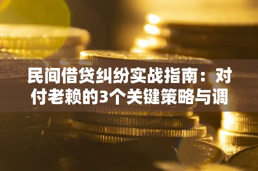 武汉民间借贷纠纷实战指南：对付老赖的3个关键策略与调解盲区解析
