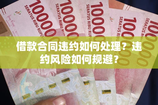 武汉借款合同违约如何处理？违约风险如何规避？
