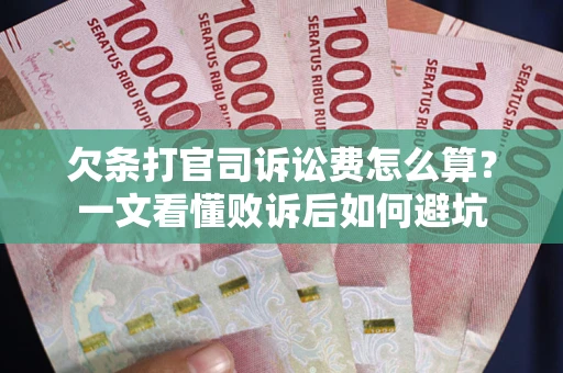 武汉欠条打官司诉讼费怎么算？一文看懂败诉后如何避坑